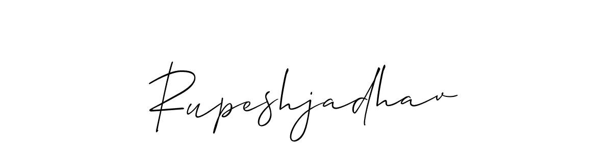 Rupeshjadhav stylish signature style. Best Handwritten Sign (Allison_Script) for my name. Handwritten Signature Collection Ideas for my name Rupeshjadhav. Rupeshjadhav signature style 2 images and pictures png