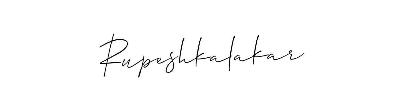 Make a beautiful signature design for name Rupeshkalakar. With this signature (Allison_Script) style, you can create a handwritten signature for free. Rupeshkalakar signature style 2 images and pictures png