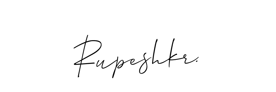 Also we have Rupeshkr. name is the best signature style. Create professional handwritten signature collection using Allison_Script autograph style. Rupeshkr. signature style 2 images and pictures png