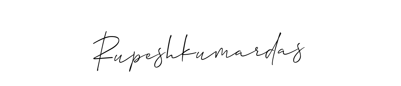 Use a signature maker to create a handwritten signature online. With this signature software, you can design (Allison_Script) your own signature for name Rupeshkumardas. Rupeshkumardas signature style 2 images and pictures png
