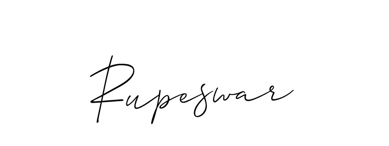 Use a signature maker to create a handwritten signature online. With this signature software, you can design (Allison_Script) your own signature for name Rupeswar. Rupeswar signature style 2 images and pictures png