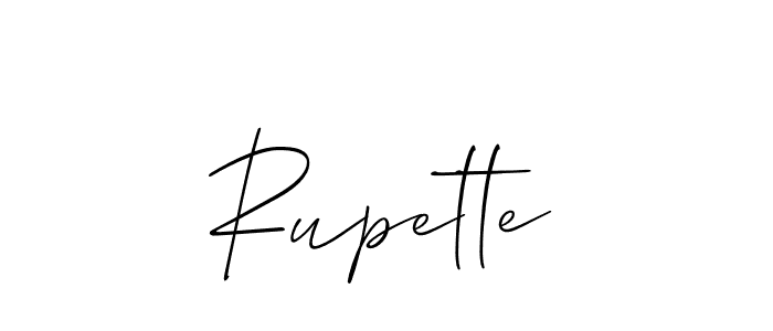 Allison_Script is a professional signature style that is perfect for those who want to add a touch of class to their signature. It is also a great choice for those who want to make their signature more unique. Get Rupette name to fancy signature for free. Rupette signature style 2 images and pictures png