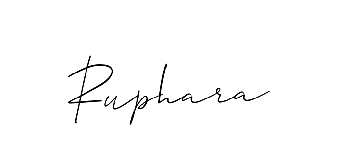 Make a beautiful signature design for name Ruphara. With this signature (Allison_Script) style, you can create a handwritten signature for free. Ruphara signature style 2 images and pictures png