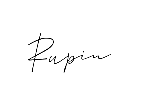 Design your own signature with our free online signature maker. With this signature software, you can create a handwritten (Allison_Script) signature for name Rupin. Rupin signature style 2 images and pictures png