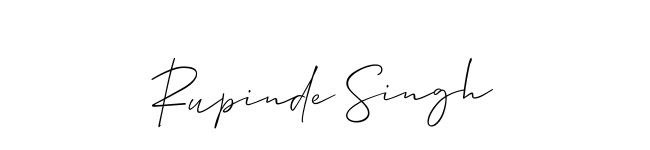 Make a beautiful signature design for name Rupinde Singh. Use this online signature maker to create a handwritten signature for free. Rupinde Singh signature style 2 images and pictures png