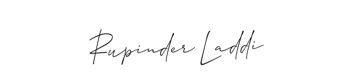 Design your own signature with our free online signature maker. With this signature software, you can create a handwritten (Allison_Script) signature for name Rupinder Laddi. Rupinder Laddi signature style 2 images and pictures png