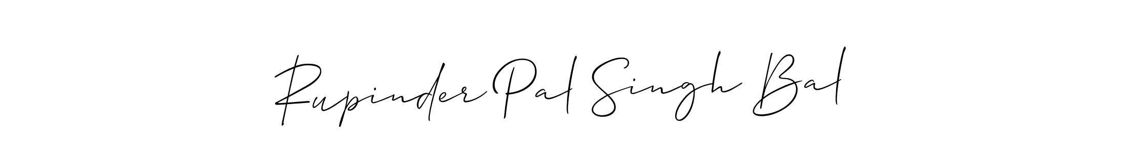 Rupinder Pal Singh Bal stylish signature style. Best Handwritten Sign (Allison_Script) for my name. Handwritten Signature Collection Ideas for my name Rupinder Pal Singh Bal. Rupinder Pal Singh Bal signature style 2 images and pictures png