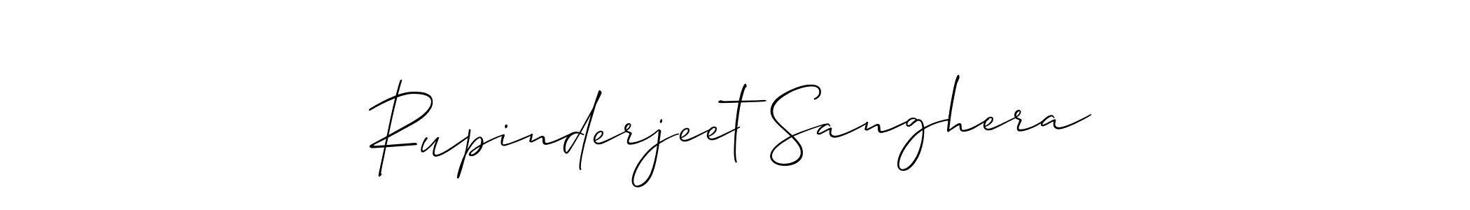 Rupinderjeet Sanghera stylish signature style. Best Handwritten Sign (Allison_Script) for my name. Handwritten Signature Collection Ideas for my name Rupinderjeet Sanghera. Rupinderjeet Sanghera signature style 2 images and pictures png