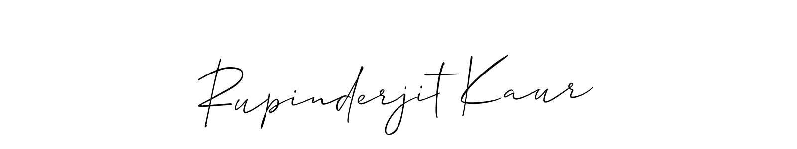 Use a signature maker to create a handwritten signature online. With this signature software, you can design (Allison_Script) your own signature for name Rupinderjit Kaur. Rupinderjit Kaur signature style 2 images and pictures png