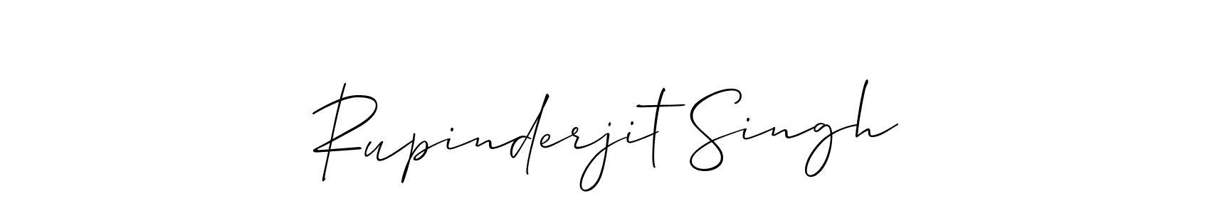 Use a signature maker to create a handwritten signature online. With this signature software, you can design (Allison_Script) your own signature for name Rupinderjit Singh. Rupinderjit Singh signature style 2 images and pictures png