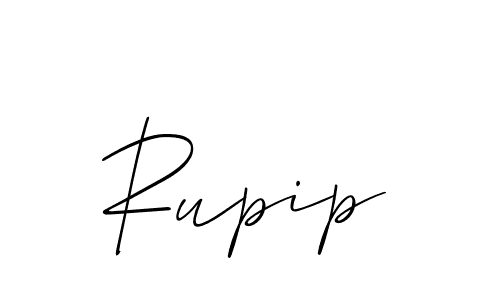 You should practise on your own different ways (Allison_Script) to write your name (Rupip) in signature. don't let someone else do it for you. Rupip signature style 2 images and pictures png