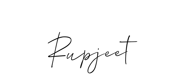 Allison_Script is a professional signature style that is perfect for those who want to add a touch of class to their signature. It is also a great choice for those who want to make their signature more unique. Get Rupjeet name to fancy signature for free. Rupjeet signature style 2 images and pictures png