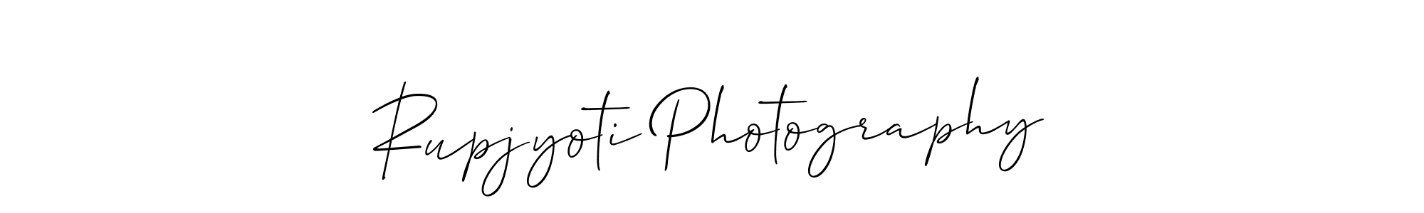 How to make Rupjyoti Photography signature? Allison_Script is a professional autograph style. Create handwritten signature for Rupjyoti Photography name. Rupjyoti Photography signature style 2 images and pictures png