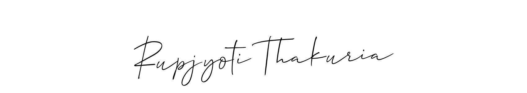 Rupjyoti Thakuria stylish signature style. Best Handwritten Sign (Allison_Script) for my name. Handwritten Signature Collection Ideas for my name Rupjyoti Thakuria. Rupjyoti Thakuria signature style 2 images and pictures png
