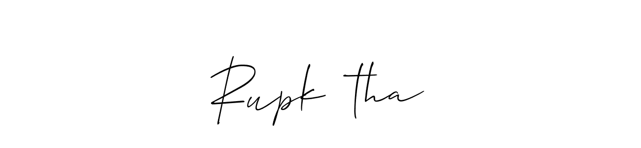 Design your own signature with our free online signature maker. With this signature software, you can create a handwritten (Allison_Script) signature for name Rupk❤️tha. Rupk❤️tha signature style 2 images and pictures png