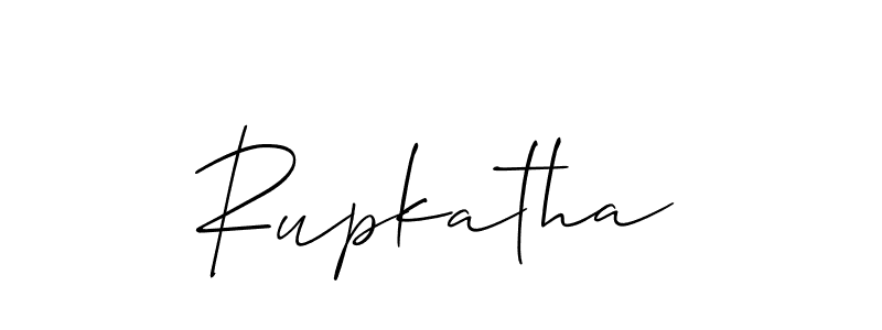 Create a beautiful signature design for name Rupkatha. With this signature (Allison_Script) fonts, you can make a handwritten signature for free. Rupkatha signature style 2 images and pictures png