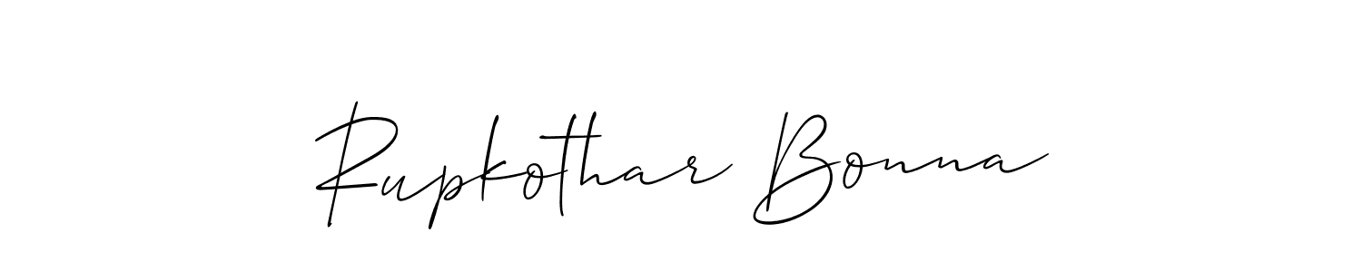 Best and Professional Signature Style for Rupkothar Bonna. Allison_Script Best Signature Style Collection. Rupkothar Bonna signature style 2 images and pictures png