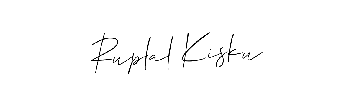 How to make Ruplal Kisku signature? Allison_Script is a professional autograph style. Create handwritten signature for Ruplal Kisku name. Ruplal Kisku signature style 2 images and pictures png