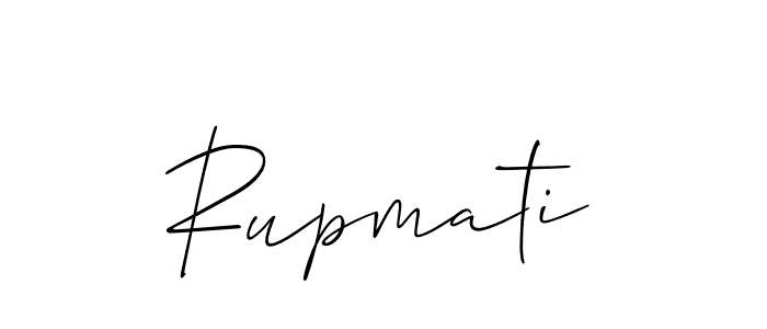 How to make Rupmati signature? Allison_Script is a professional autograph style. Create handwritten signature for Rupmati name. Rupmati signature style 2 images and pictures png