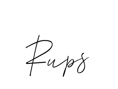 How to make Rups name signature. Use Allison_Script style for creating short signs online. This is the latest handwritten sign. Rups signature style 2 images and pictures png