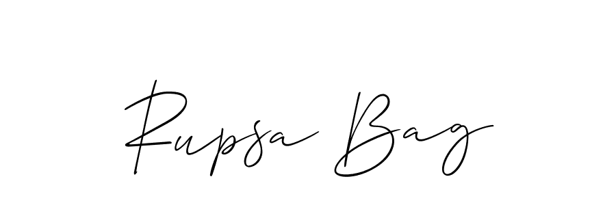 Once you've used our free online signature maker to create your best signature Allison_Script style, it's time to enjoy all of the benefits that Rupsa Bag name signing documents. Rupsa Bag signature style 2 images and pictures png