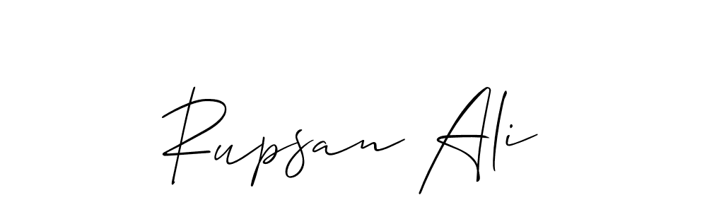 It looks lik you need a new signature style for name Rupsan Ali. Design unique handwritten (Allison_Script) signature with our free signature maker in just a few clicks. Rupsan Ali signature style 2 images and pictures png