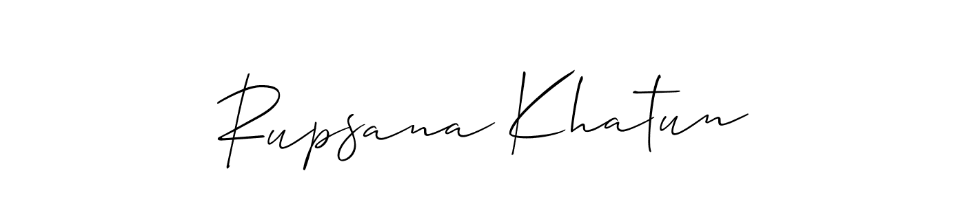 This is the best signature style for the Rupsana Khatun name. Also you like these signature font (Allison_Script). Mix name signature. Rupsana Khatun signature style 2 images and pictures png