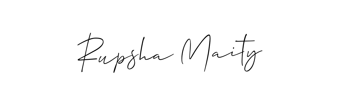 Make a beautiful signature design for name Rupsha Maity. Use this online signature maker to create a handwritten signature for free. Rupsha Maity signature style 2 images and pictures png