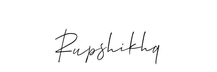 How to make Rupshikhq signature? Allison_Script is a professional autograph style. Create handwritten signature for Rupshikhq name. Rupshikhq signature style 2 images and pictures png