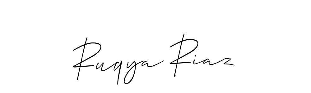 if you are searching for the best signature style for your name Ruqya Riaz. so please give up your signature search. here we have designed multiple signature styles  using Allison_Script. Ruqya Riaz signature style 2 images and pictures png