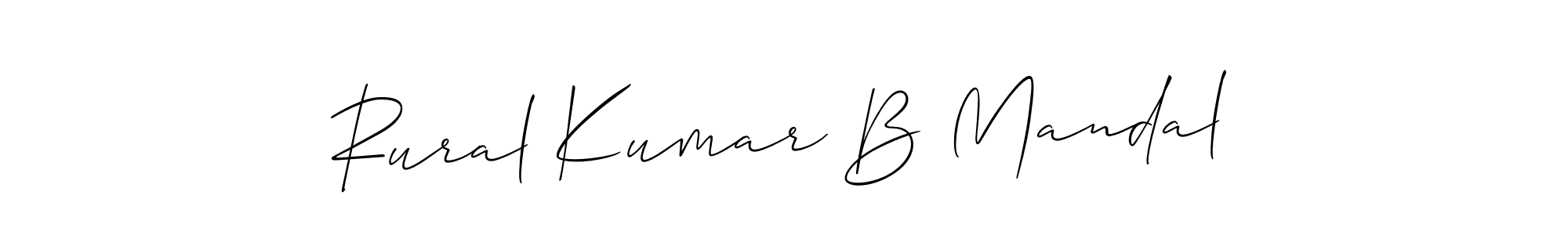 Make a beautiful signature design for name Rural Kumar B Mandal. Use this online signature maker to create a handwritten signature for free. Rural Kumar B Mandal signature style 2 images and pictures png