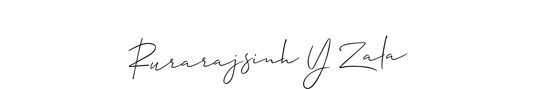 Here are the top 10 professional signature styles for the name Rurarajsinh Y Zala. These are the best autograph styles you can use for your name. Rurarajsinh Y Zala signature style 2 images and pictures png