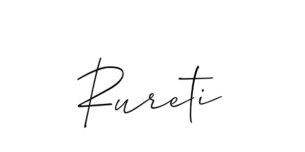 Best and Professional Signature Style for Rureti. Allison_Script Best Signature Style Collection. Rureti signature style 2 images and pictures png