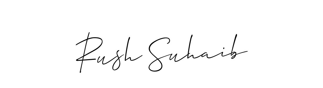 How to Draw Rush Suhaib signature style? Allison_Script is a latest design signature styles for name Rush Suhaib. Rush Suhaib signature style 2 images and pictures png