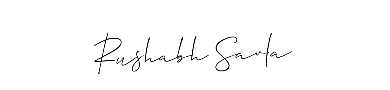 if you are searching for the best signature style for your name Rushabh Savla. so please give up your signature search. here we have designed multiple signature styles  using Allison_Script. Rushabh Savla signature style 2 images and pictures png