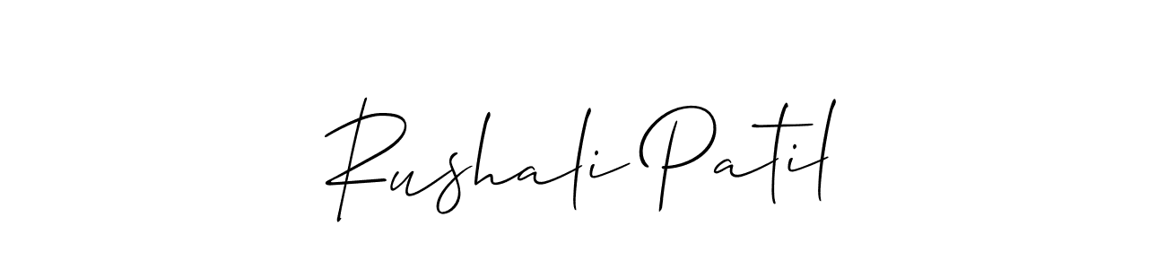 You can use this online signature creator to create a handwritten signature for the name Rushali Patil. This is the best online autograph maker. Rushali Patil signature style 2 images and pictures png