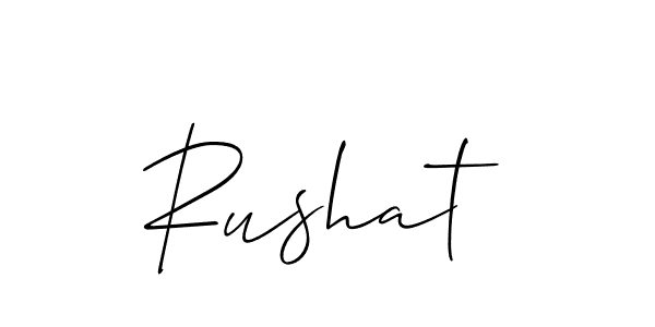 How to Draw Rushat signature style? Allison_Script is a latest design signature styles for name Rushat. Rushat signature style 2 images and pictures png