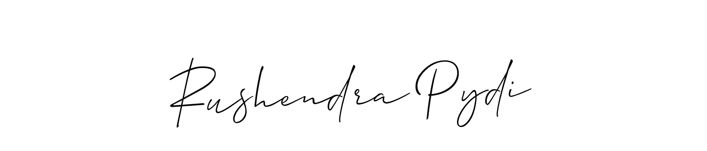 How to Draw Rushendra Pydi signature style? Allison_Script is a latest design signature styles for name Rushendra Pydi. Rushendra Pydi signature style 2 images and pictures png