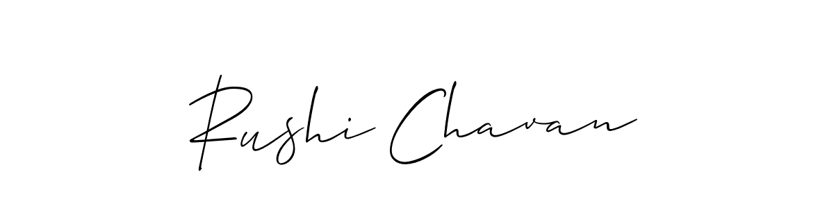 Rushi Chavan stylish signature style. Best Handwritten Sign (Allison_Script) for my name. Handwritten Signature Collection Ideas for my name Rushi Chavan. Rushi Chavan signature style 2 images and pictures png