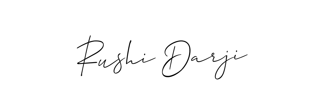 You should practise on your own different ways (Allison_Script) to write your name (Rushi Darji) in signature. don't let someone else do it for you. Rushi Darji signature style 2 images and pictures png