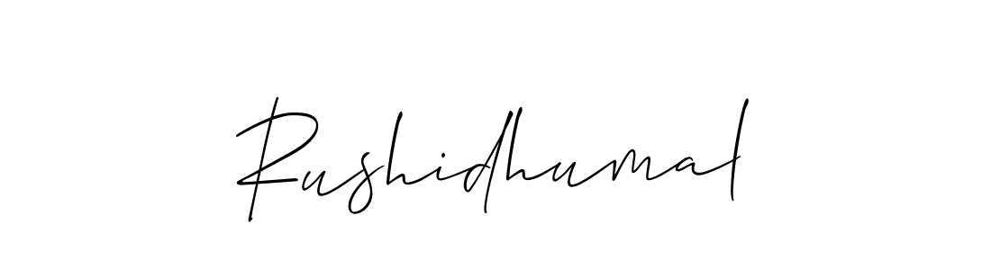 Make a beautiful signature design for name Rushidhumal. Use this online signature maker to create a handwritten signature for free. Rushidhumal signature style 2 images and pictures png
