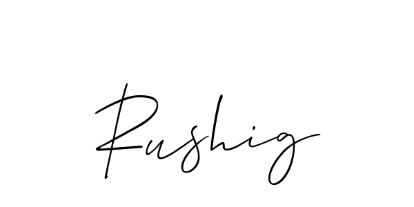 if you are searching for the best signature style for your name Rushig. so please give up your signature search. here we have designed multiple signature styles  using Allison_Script. Rushig signature style 2 images and pictures png