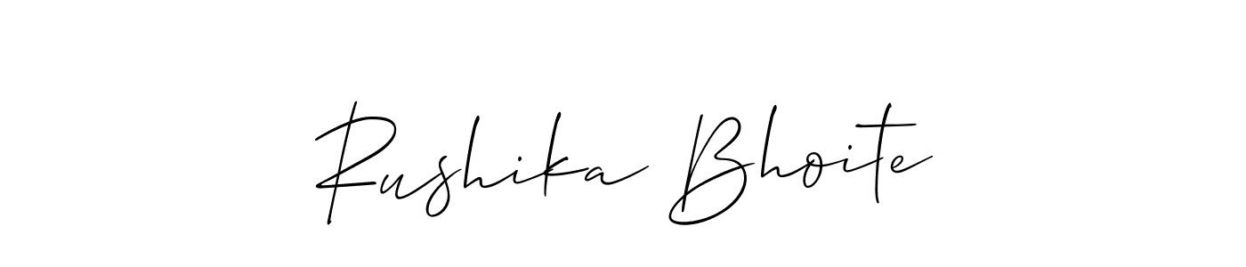 Here are the top 10 professional signature styles for the name Rushika Bhoite. These are the best autograph styles you can use for your name. Rushika Bhoite signature style 2 images and pictures png