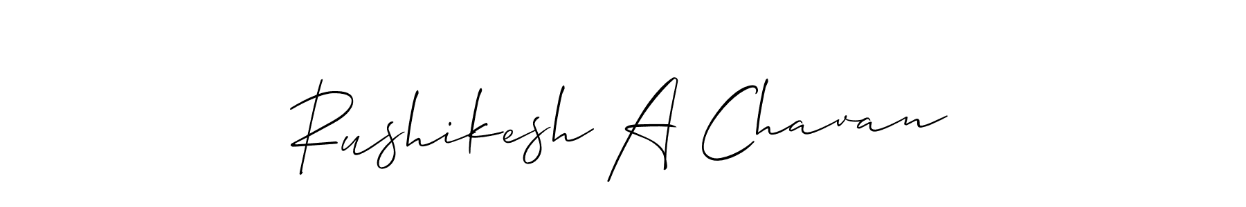 Make a short Rushikesh A Chavan signature style. Manage your documents anywhere anytime using Allison_Script. Create and add eSignatures, submit forms, share and send files easily. Rushikesh A Chavan signature style 2 images and pictures png