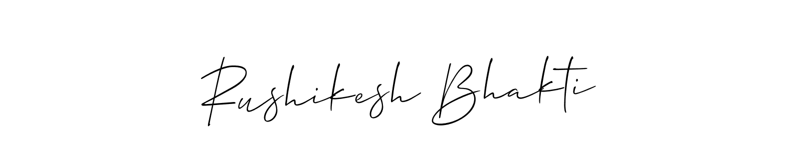 Also we have Rushikesh Bhakti name is the best signature style. Create professional handwritten signature collection using Allison_Script autograph style. Rushikesh Bhakti signature style 2 images and pictures png