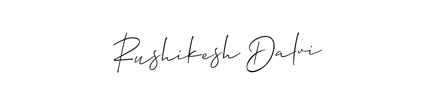 You can use this online signature creator to create a handwritten signature for the name Rushikesh Dalvi. This is the best online autograph maker. Rushikesh Dalvi signature style 2 images and pictures png