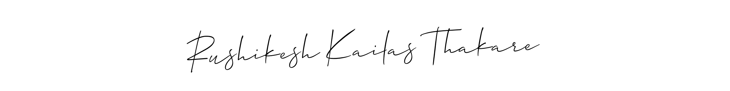 This is the best signature style for the Rushikesh Kailas Thakare name. Also you like these signature font (Allison_Script). Mix name signature. Rushikesh Kailas Thakare signature style 2 images and pictures png