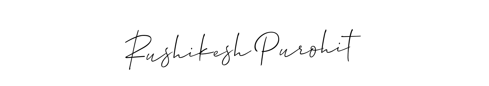 if you are searching for the best signature style for your name Rushikesh Purohit. so please give up your signature search. here we have designed multiple signature styles  using Allison_Script. Rushikesh Purohit signature style 2 images and pictures png