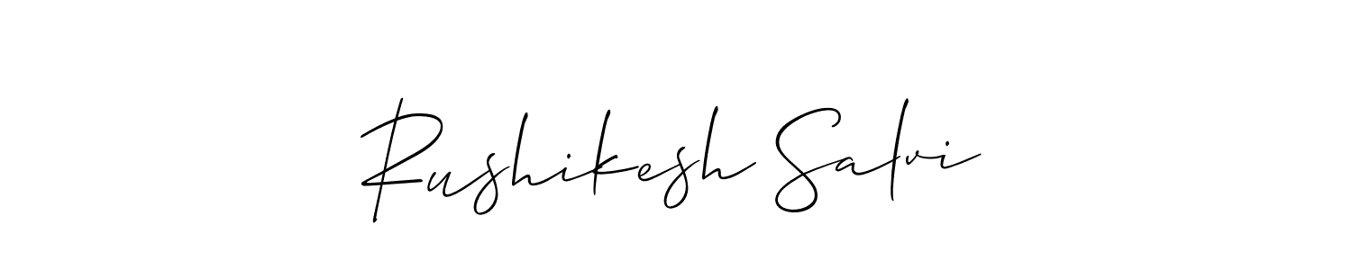 Best and Professional Signature Style for Rushikesh Salvi. Allison_Script Best Signature Style Collection. Rushikesh Salvi signature style 2 images and pictures png