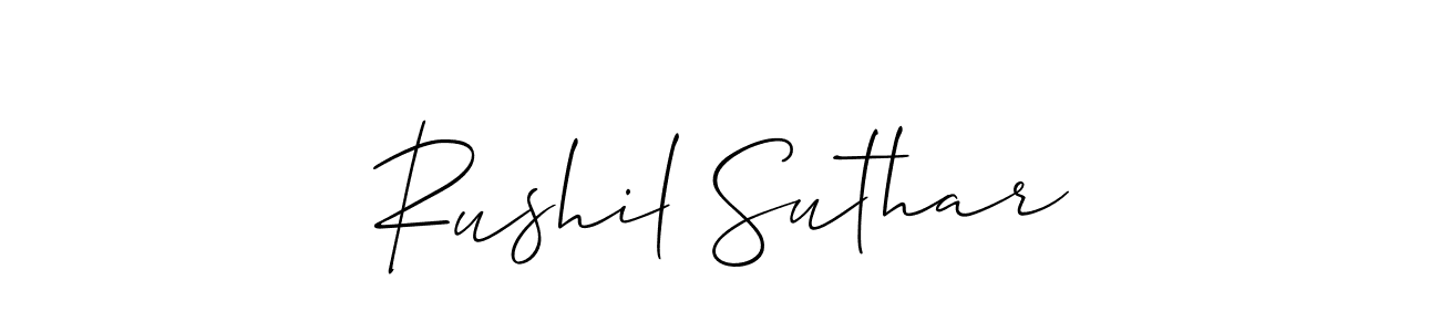 You can use this online signature creator to create a handwritten signature for the name Rushil Suthar. This is the best online autograph maker. Rushil Suthar signature style 2 images and pictures png